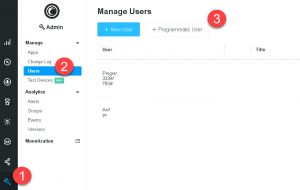 Добавить пользователя для апи flurry