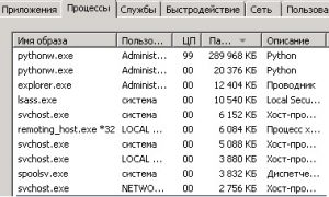 Загрузка процессора при обработке большого файла (через python)