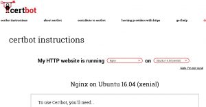 Установка сертификата ssl через CertBot