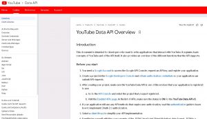 Как получить апи ключ для youtube
